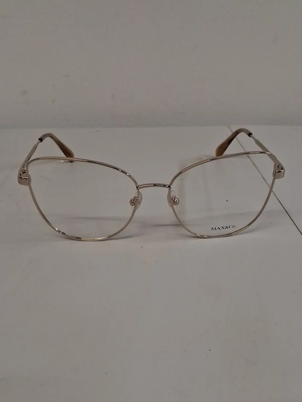 NWOT Rxable Womens Max & Co. MO5018 Eyeglass Frames Gold